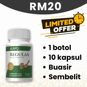 1 Botol Kapsul Buasir / Sembelit - Regulax